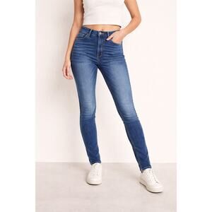 Abercrombie & Fitch Size 4 W27 Skinny Jeans High Rise Medium Wash Quality Denim